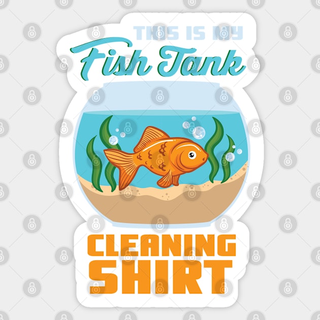 AQUARIUM / FISH KEEPER: Fish Tank Cleaning Sticker by woormle
